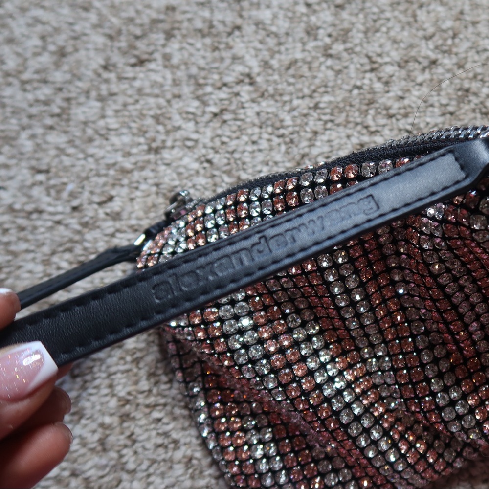 alexander wang pink and silver rhinestone bag - Picture 2 of 4
